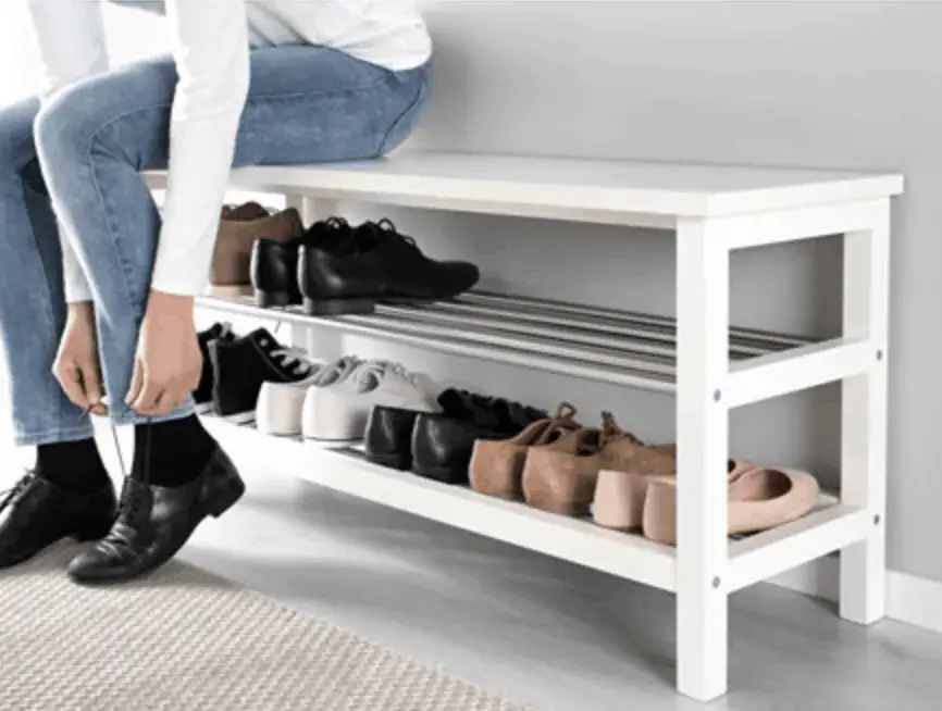 Bench with Shoe Storage